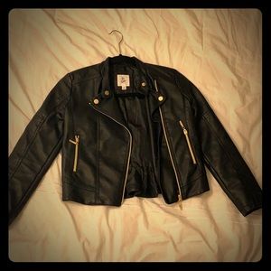 Faux leather jacket